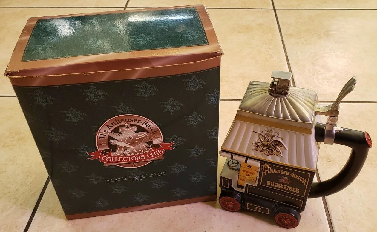 Anheuser Busch Members Only 1998 “Early Delivery Days” Stein W/ Orig. Box & COA