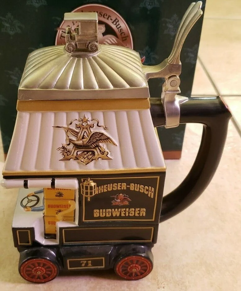 Anheuser Busch Members Only 1998 “Early Delivery Days” Stein W/ Orig. Box & COA 3