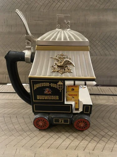 Anheuser Busch Members Only 1998 ~ Early Delivery Days ~ Lidded Collectors Stein 4