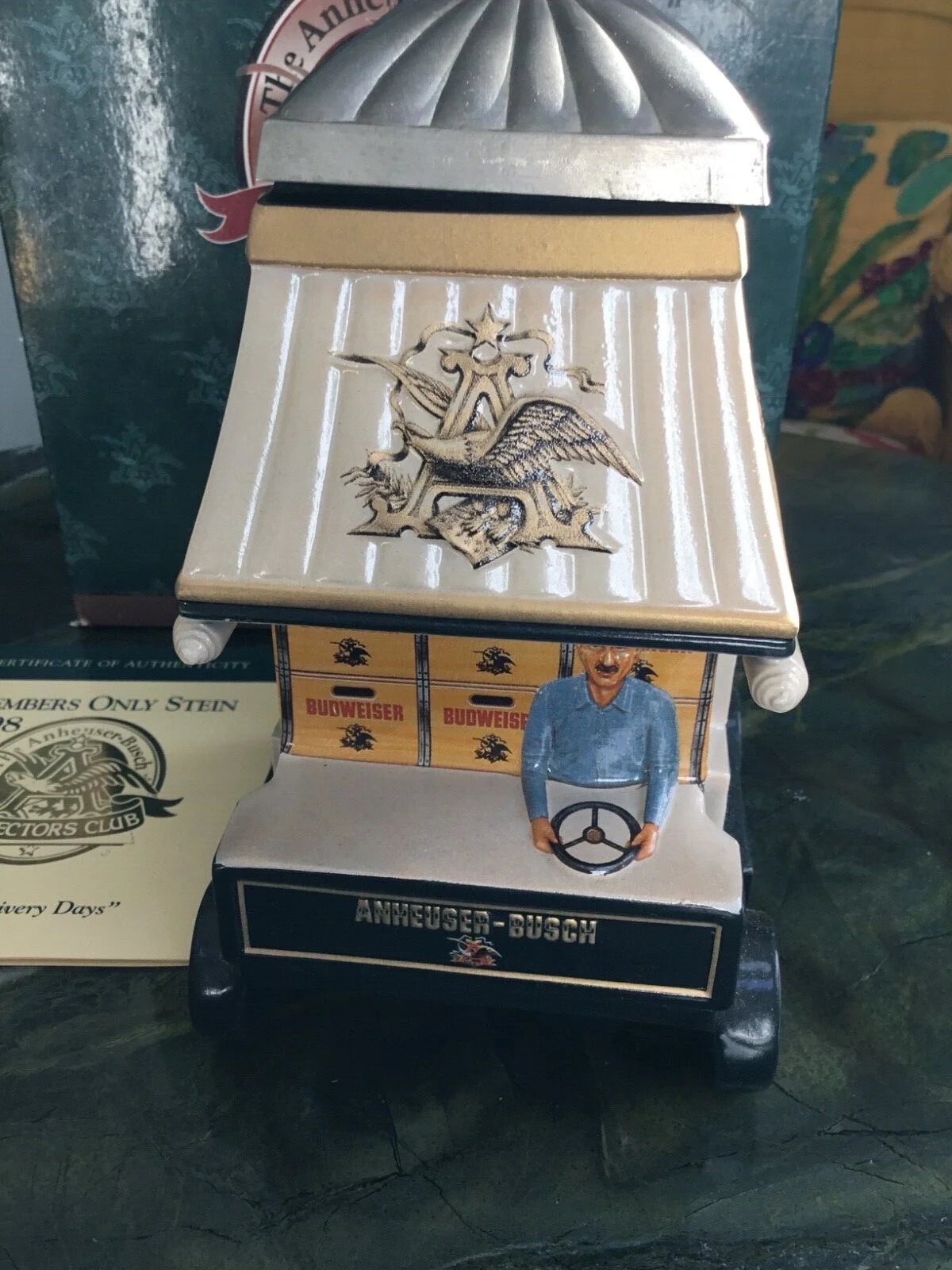 The 1998 Anheuser Busch Collectors Club Members Only Stein "Early Delivery Days" 3